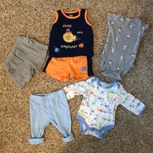 Lot of 5 0-3 Months Boy Clothes